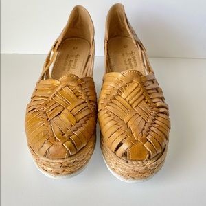 Amazing leather wedges **NEW**